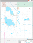 Roscommon County, MI Digital Map Premium Style