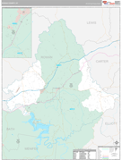 Rowan County, KY Digital Map Premium Style