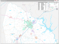 Rowan County, NC Digital Map Premium Style