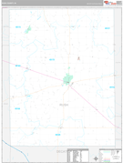 Rush County, IN Digital Map Premium Style