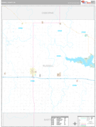 Russell County, KS Digital Map Premium Style