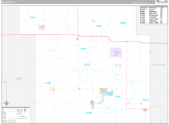 Sac County, IA Digital Map Premium Style