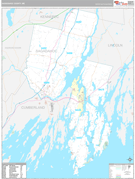 Sagadahoc County, ME Digital Map Premium Style