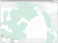 Saguache County, CO Digital Map Premium Style