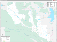 Sanders County, MT Digital Map Premium Style