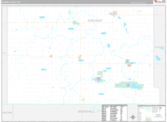 Sargent County, ND Digital Map Premium Style