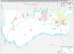 Sarpy County, NE Digital Map Premium Style