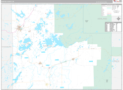 Sawyer County, WI Digital Map Premium Style