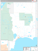 Schoolcraft County, MI Digital Map Premium Style