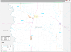 Schuyler County, MO Digital Map Premium Style