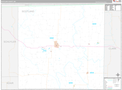 Scotland County, MO Digital Map Premium Style