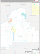Scott County, IN Digital Map Premium Style
