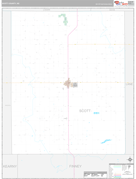 Scott County, KS Digital Map Premium Style