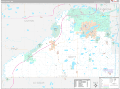Scott County, MN Digital Map Premium Style