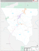 Scott County, TN Digital Map Premium Style