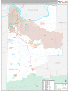 Sebastian County, AR Digital Map Premium Style