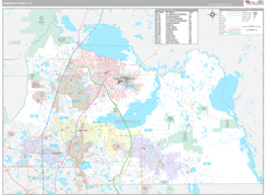 Seminole County, FL Digital Map Premium Style