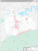 Sevier County, TN Digital Map Premium Style