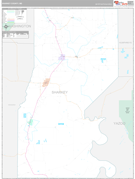 Sharkey County, MS Digital Map Premium Style