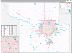 Shawnee County, KS Digital Map Premium Style
