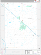 Shelby County, IN Digital Map Premium Style