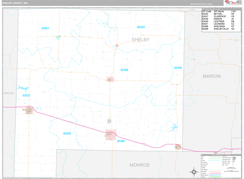 Shelby County, MO Digital Map Premium Style