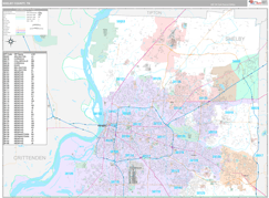 Shelby County, TN Digital Map Premium Style