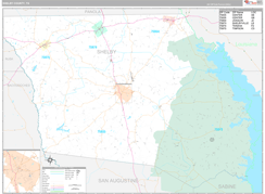 Shelby County, TX Digital Map Premium Style