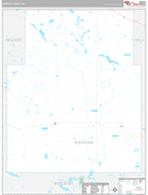 Sheridan County, ND Digital Map Premium Style