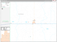 Sherman County, KS Digital Map Premium Style