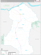 Sherman County, OR Digital Map Premium Style