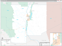 Sierra County, NM Digital Map Premium Style