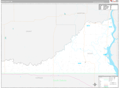 Sioux County, ND Digital Map Premium Style