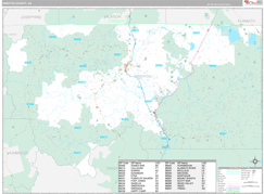 Siskiyou County, CA Digital Map Premium Style