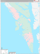 Sitka Borough (County), AK Digital Map Premium Style
