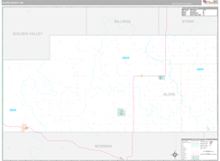 Slope County, ND Digital Map Premium Style