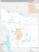 Smith County, TX Digital Map Premium Style