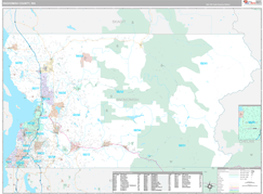 Snohomish County, WA Digital Map Premium Style