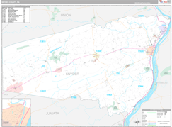 Snyder County, PA Digital Map Premium Style