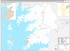 Somerset County, MD Digital Map Premium Style
