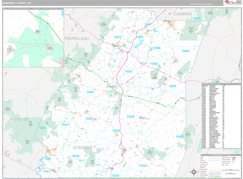 Somerset County, PA Digital Map Premium Style