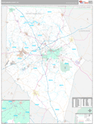 Spartanburg County, SC Digital Map Premium Style