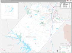 Spotsylvania County, VA Digital Map Premium Style