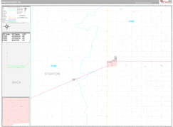 Stanton County, KS Digital Map Premium Style
