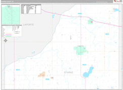 Starke County, IN Digital Map Premium Style