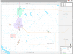 Stephens County, OK Digital Map Premium Style