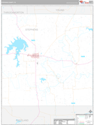 Stephens County, TX Digital Map Premium Style