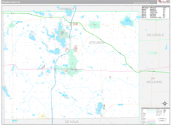 Steuben County, IN Digital Map Premium Style