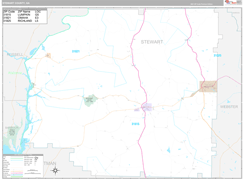 Stewart County, GA Digital Map Premium Style