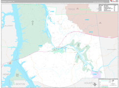 Stewart County, TN Digital Map Premium Style